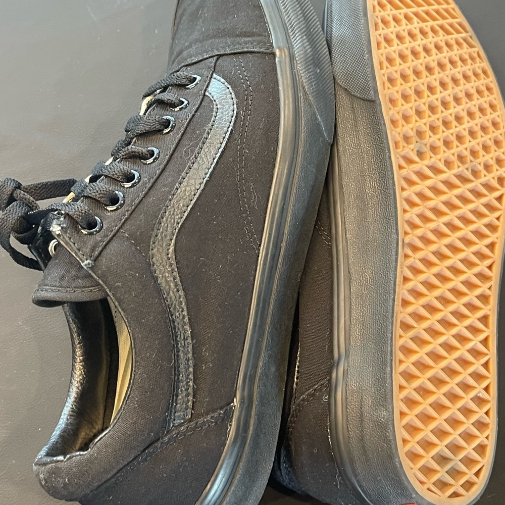 Vans Black and Gum Men's Sneakers